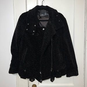BLANK NYC Teddy Moto Jacket - Size Small